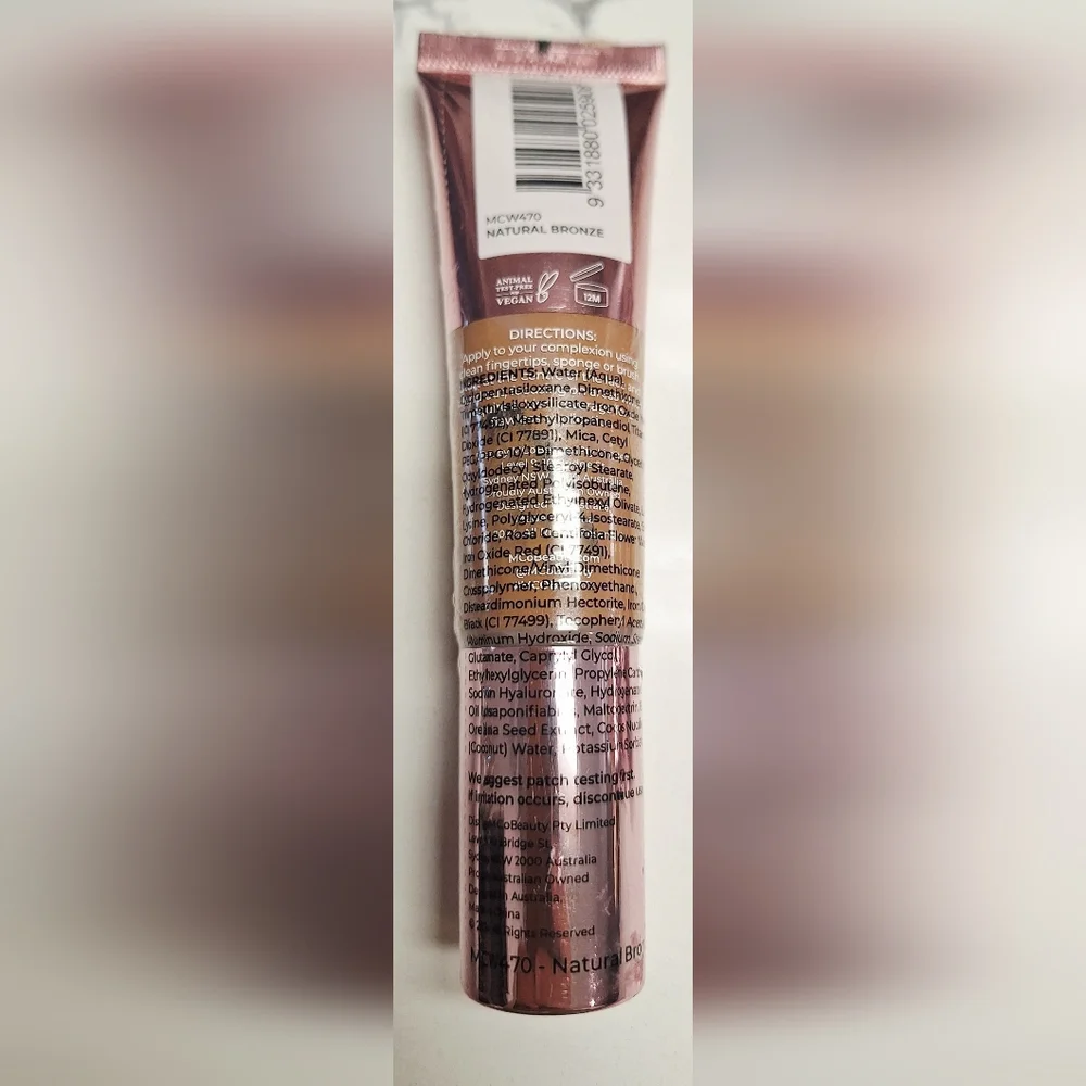 New/Sealed MCoBeauty Flawless Skin Foundation - Natural Bronze